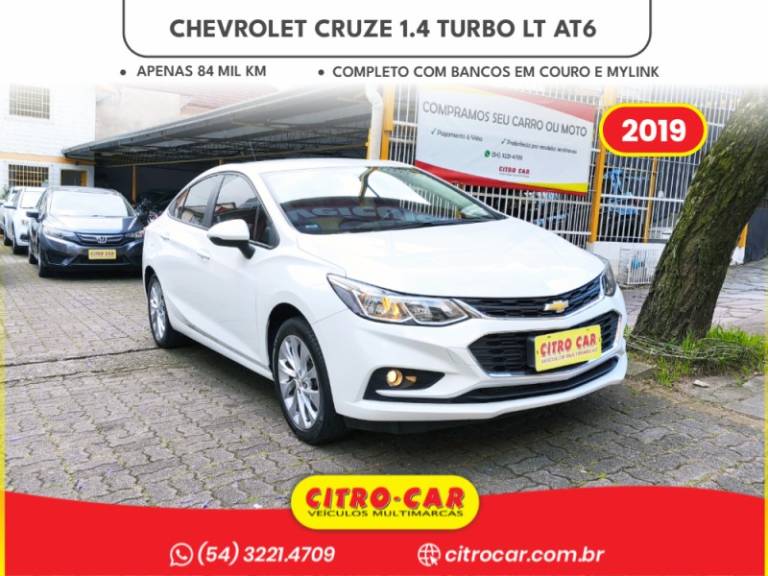 CHEVROLET - CRUZE - 2019/2019 - Branca - R$ 85.900,00