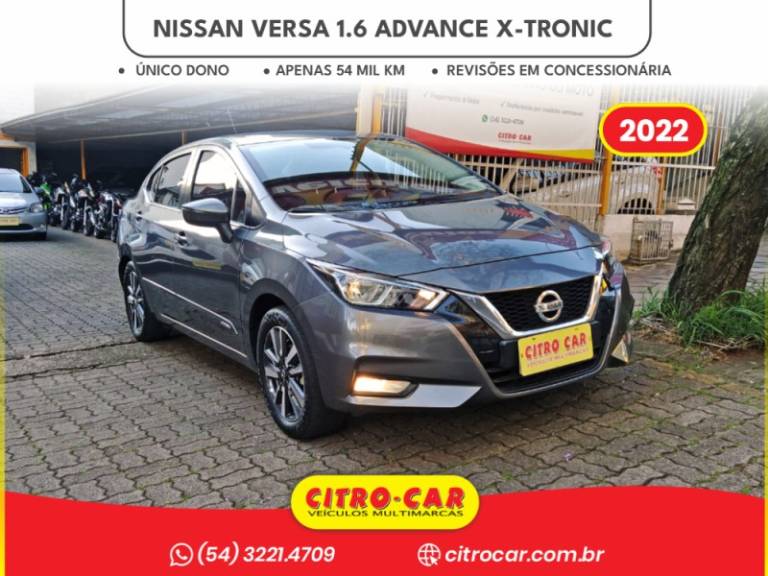 NISSAN - VERSA - 2021/2022 - Cinza - R$ 90.900,00