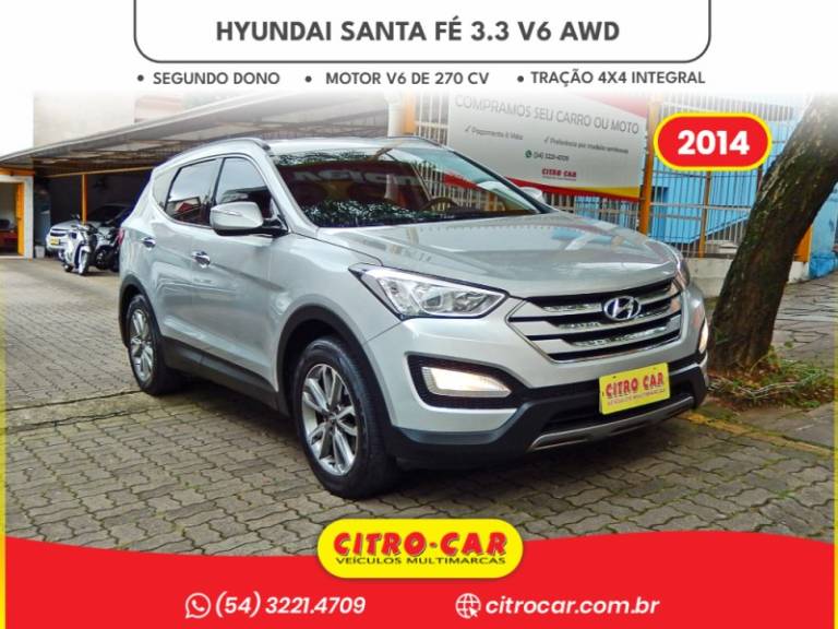 HYUNDAI - SANTA FÉ - 2013/2014 - Prata - R$ 93.900,00