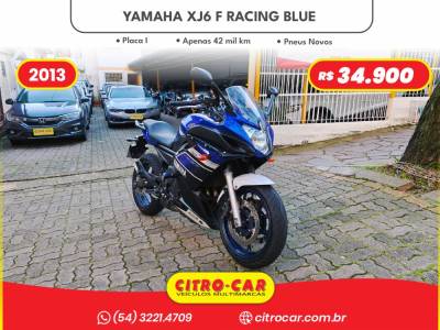YAMAHA - XJ6 F - 2013/2013 - Azul - R$ 34.900,00