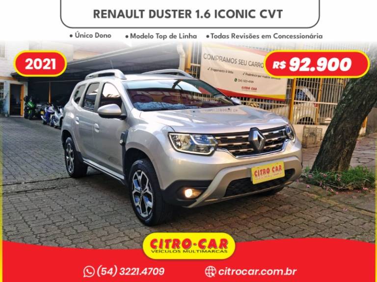 RENAULT - DUSTER - 2020/2021 - Prata - R$ 92.900,00