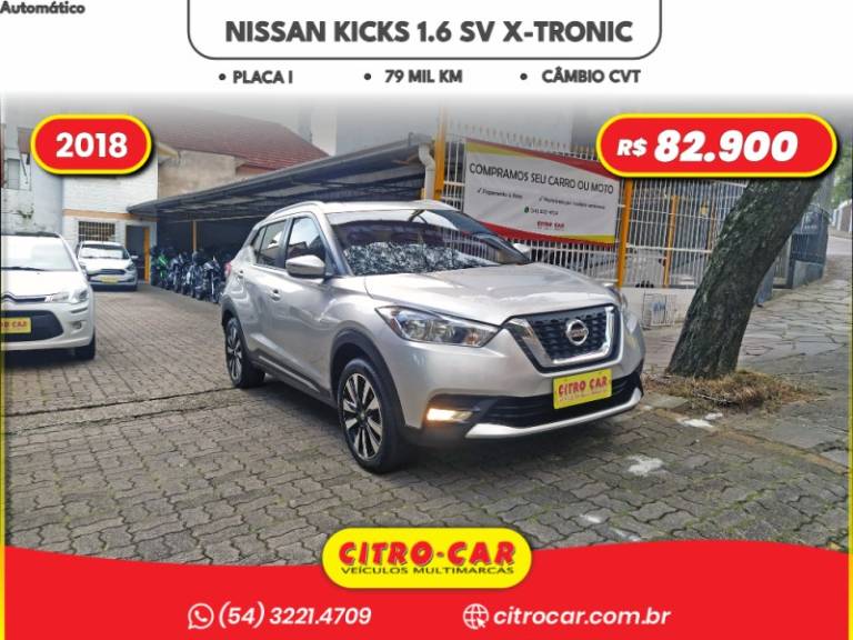 NISSAN - KICKS - 2017/2018 - Prata - R$ 82.900,00
