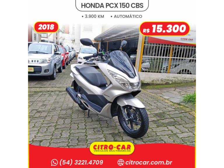HONDA - PCX - 2018/2018 - Prata - R$ 15.300,00